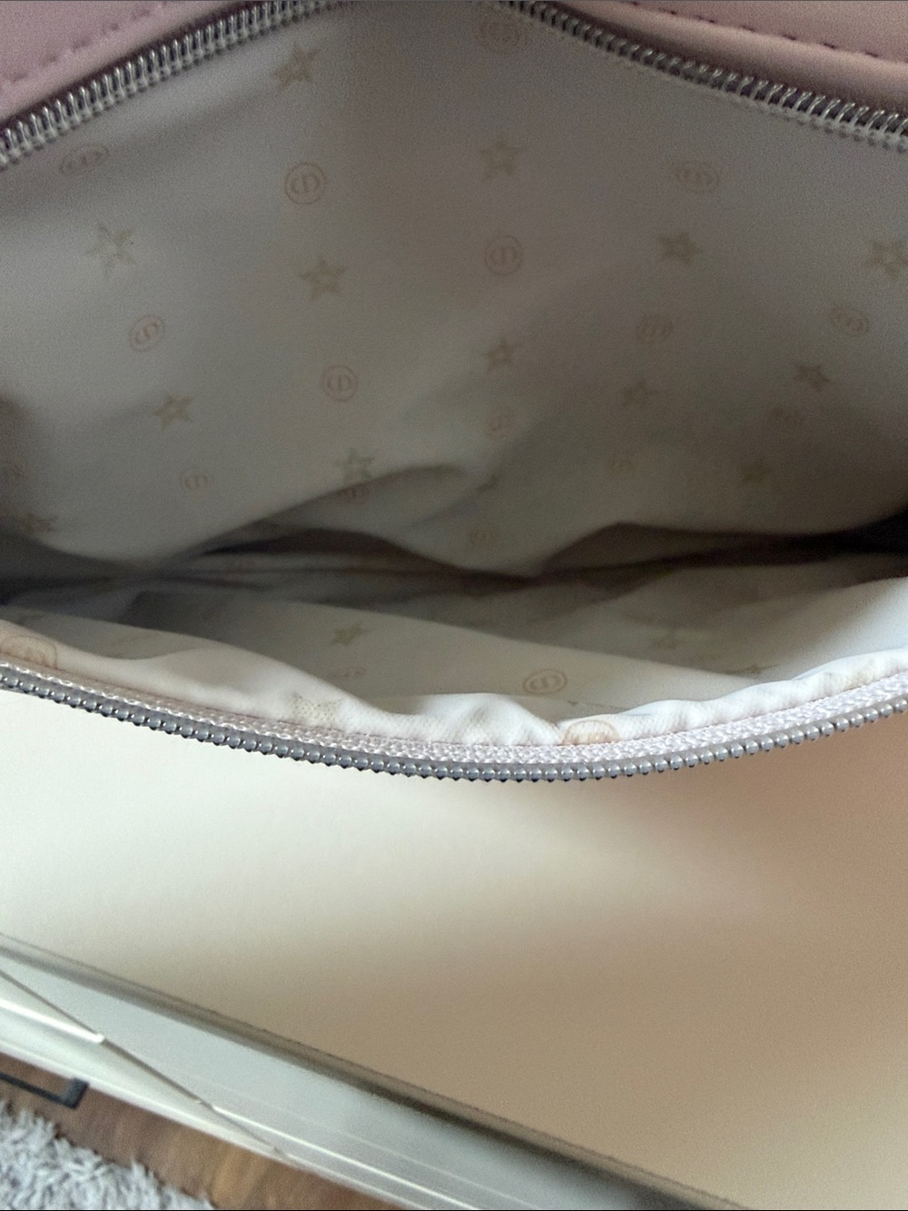 Pink Embossed Zip Pouch - Picture 4 of 4